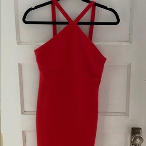 Red mini dress!!